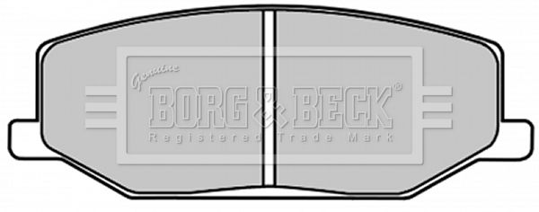 BORG & BECK Комплект тормозных колодок, дисковый тормоз BBP1524